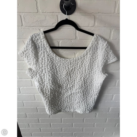 Top Short Sleeve By Maeve In White, Size: Xs