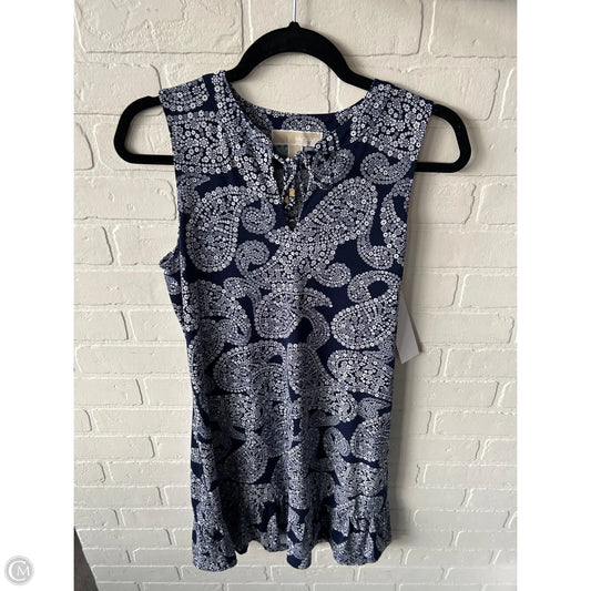 Dress Casual Short By Michael By Michael Kors In Blue & White, Size: S