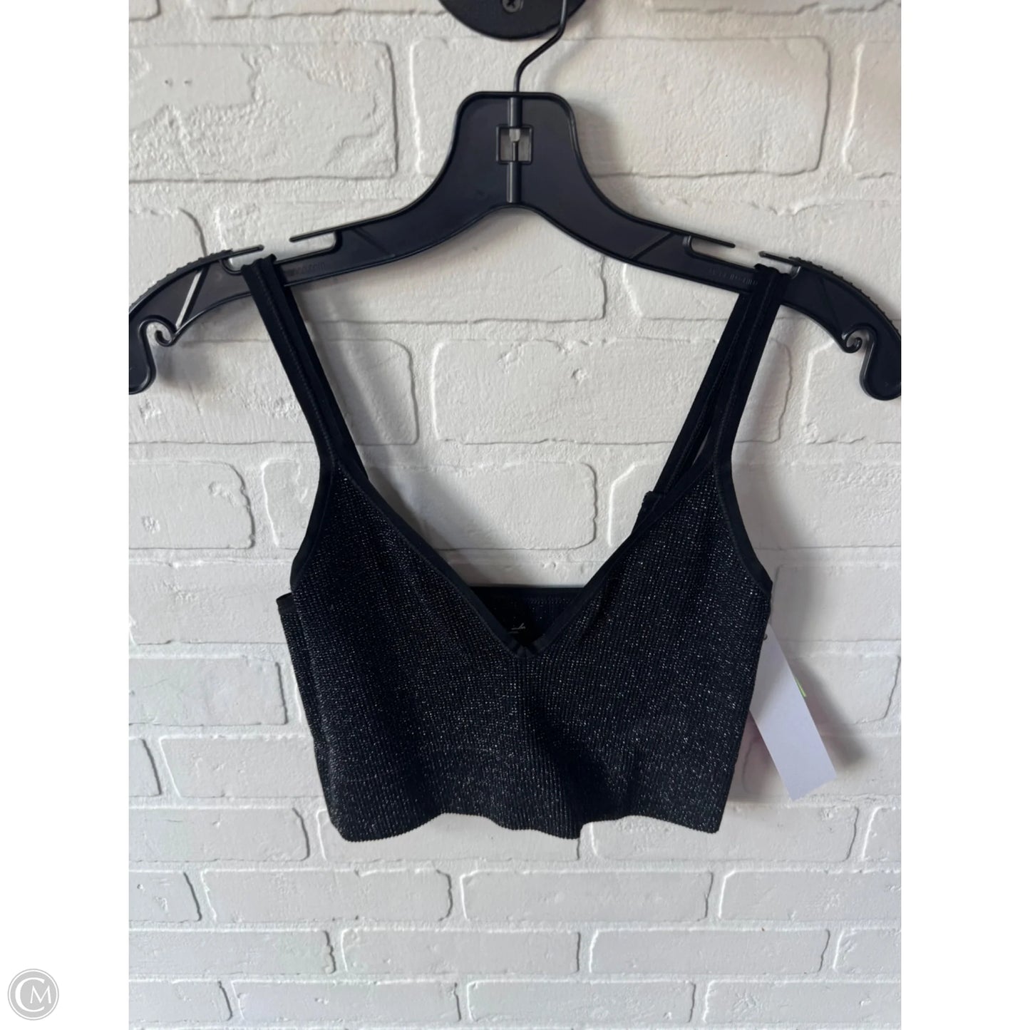 Top Cami By Out From Under In Black & Silver, Size: M