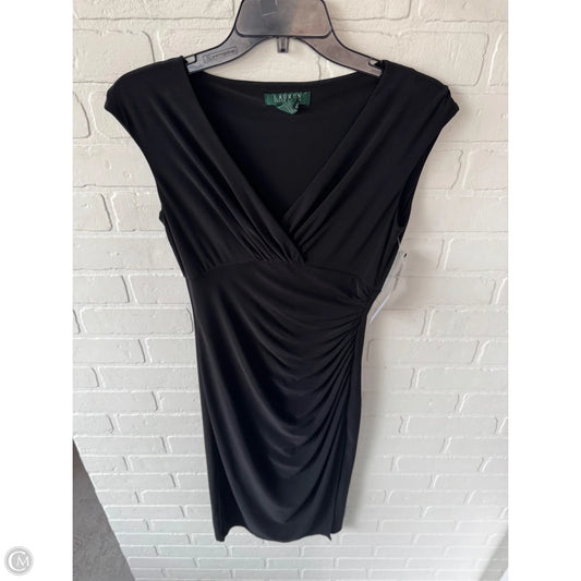 Dress Party Midi By Lauren By Ralph Lauren In Black, Size: Xs