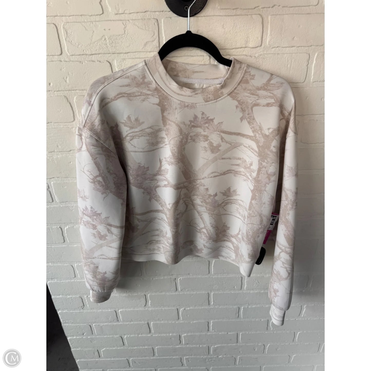 Sweatshirt Crewneck By As Revival In Cream & Tan, Size: Xxs