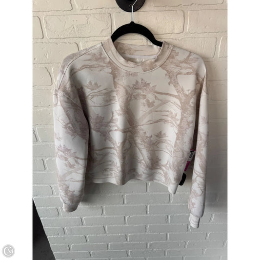 Sweatshirt Crewneck By As Revival In Cream & Tan, Size: Xxs