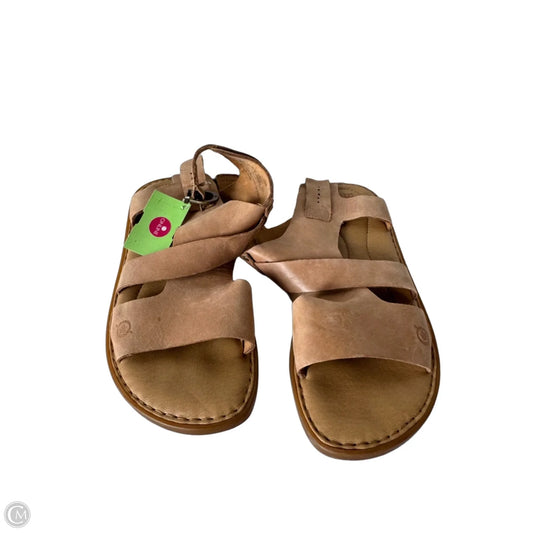 Sandals Flats By Born In Tan, Size: 8