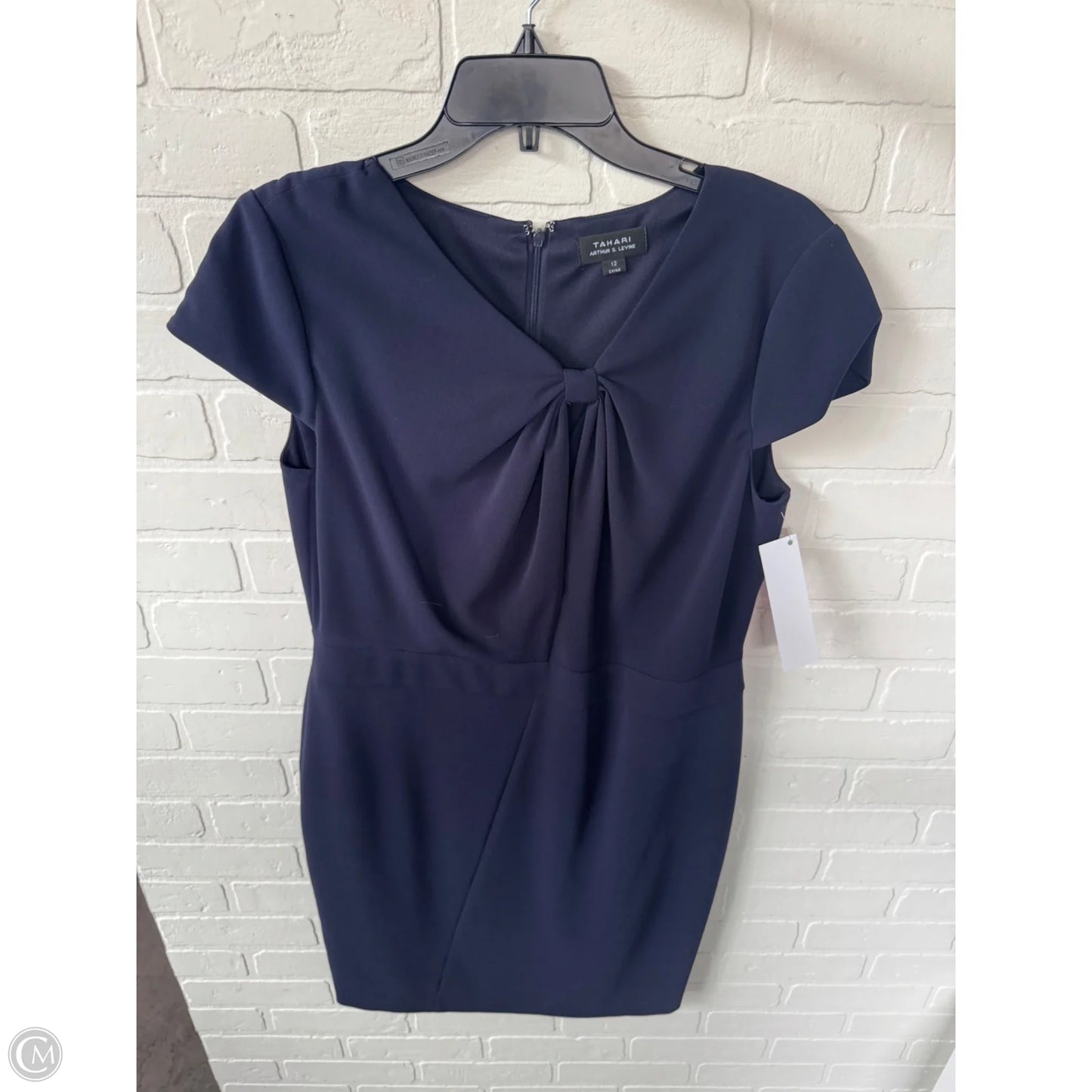 Dress Work By Tahari In Navy, Size: L