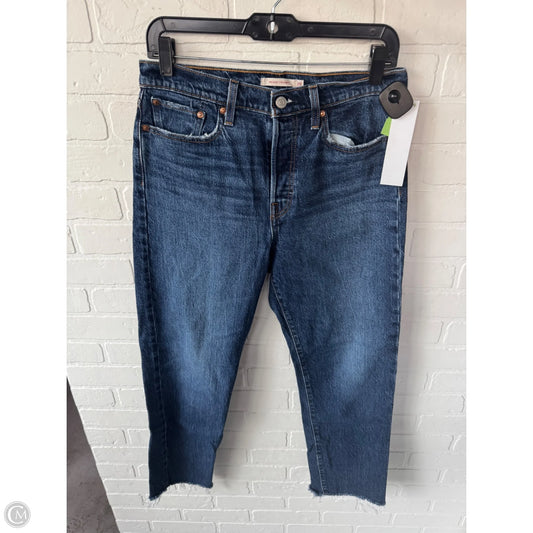 Jeans Straight By Levis In Blue Denim, Size: 8