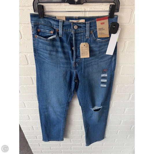 Jeans Straight By Levis In Blue Denim, Size: 6