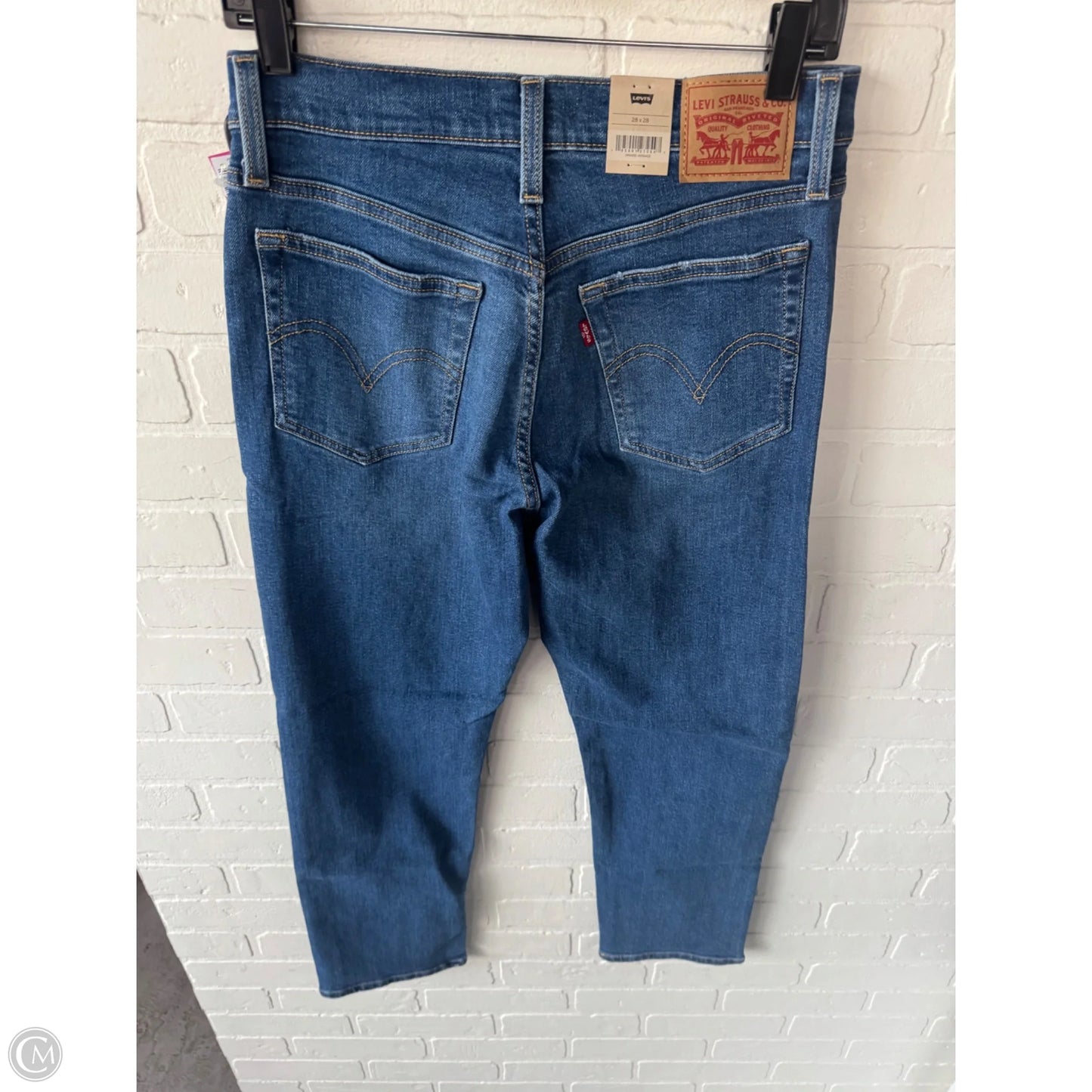 Jeans Straight By Levis In Blue Denim, Size: 6