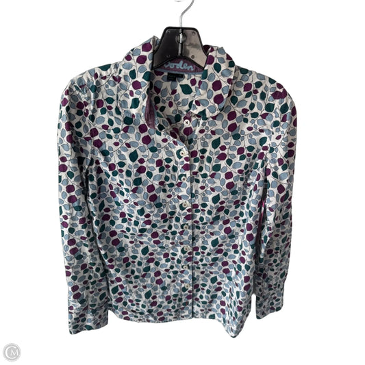 Top Long Sleeve By Boden In Blue & Purple, Size: M