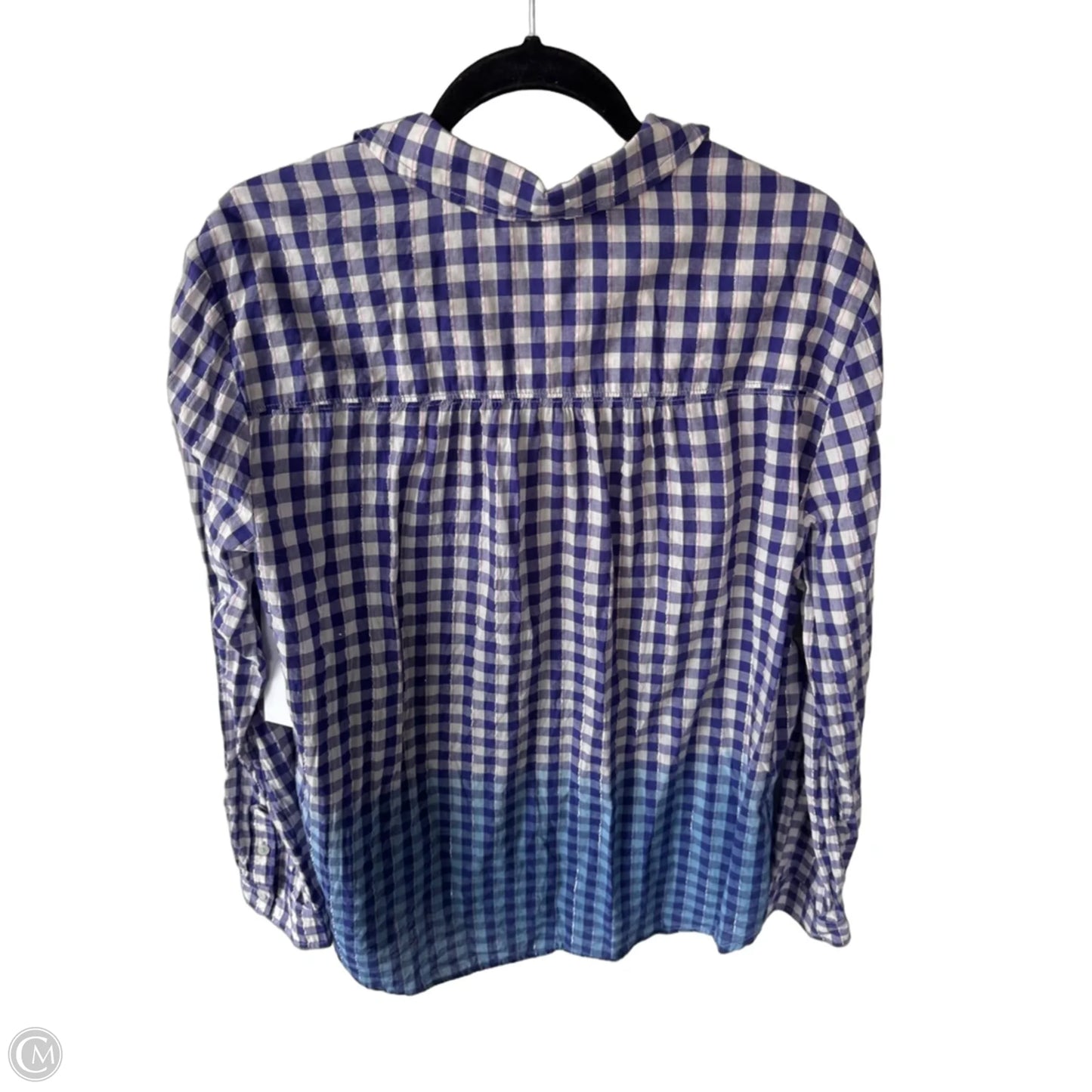 Top Long Sleeve By Pilcro In Purple & White, Size: Xl