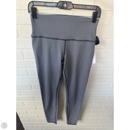 Athletic Leggings By Alo In Black & Grey, Size: 8