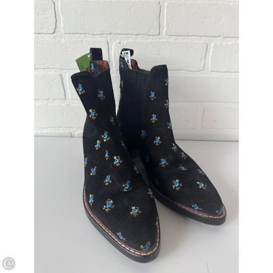 Boots Designer By Coach In Black & Blue, Size: 7
