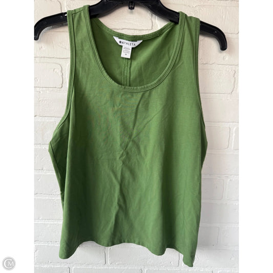 Athletic Tank Top By Athleta In Green, Size: M