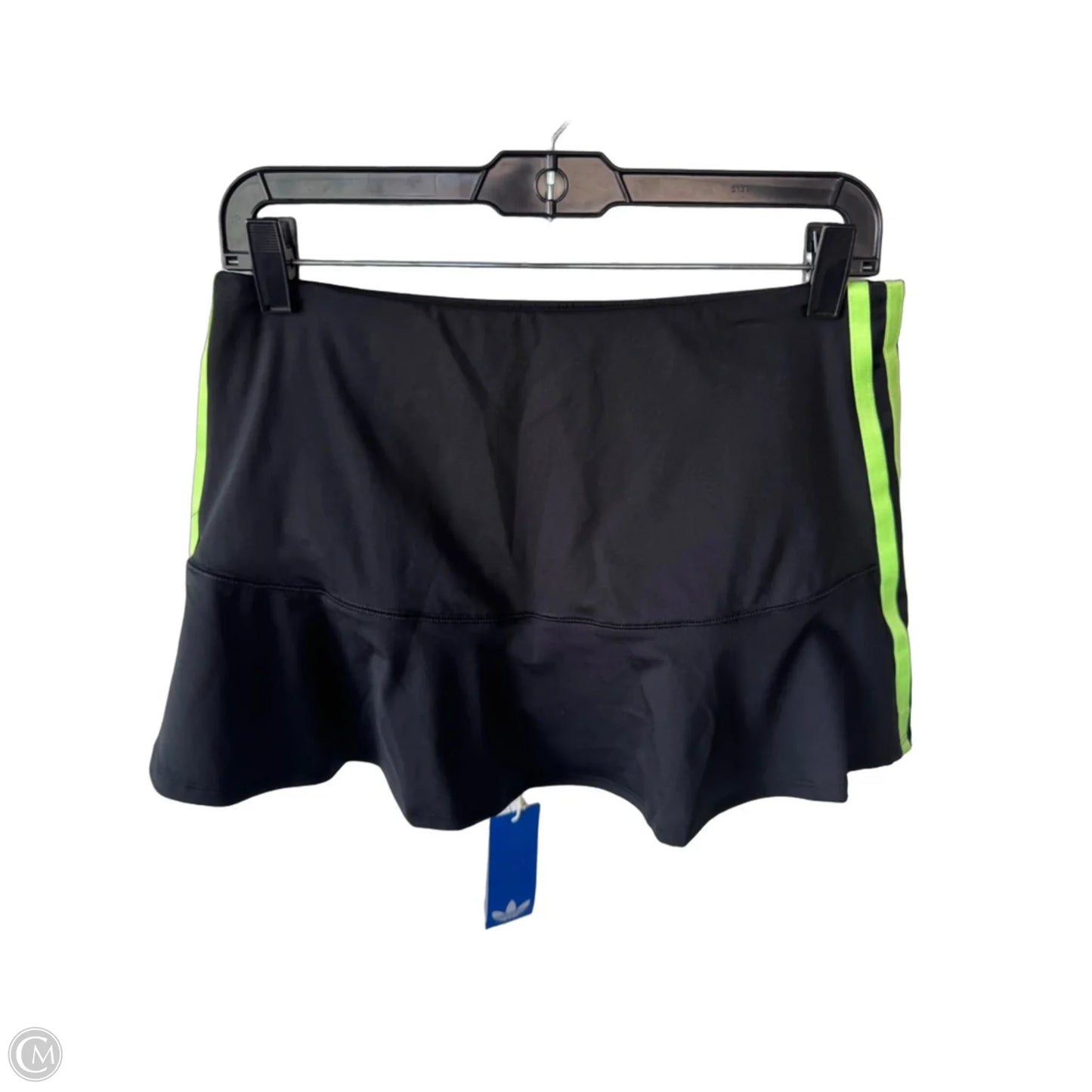 Athletic Skort By Adidas In Black & Green, Size: 4