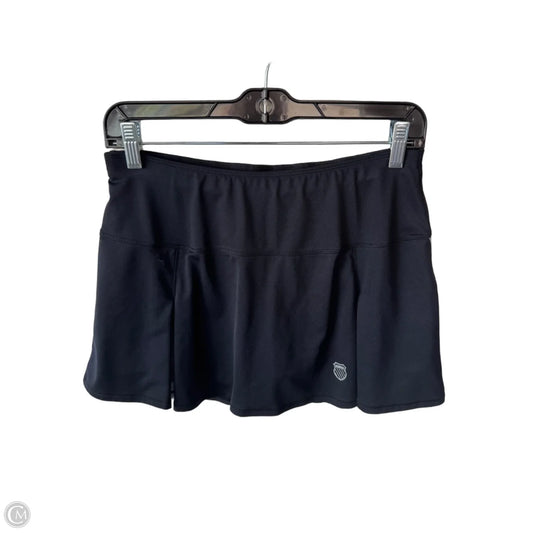 Athletic Skort By K Swiss In Black & Grey, Size: 4