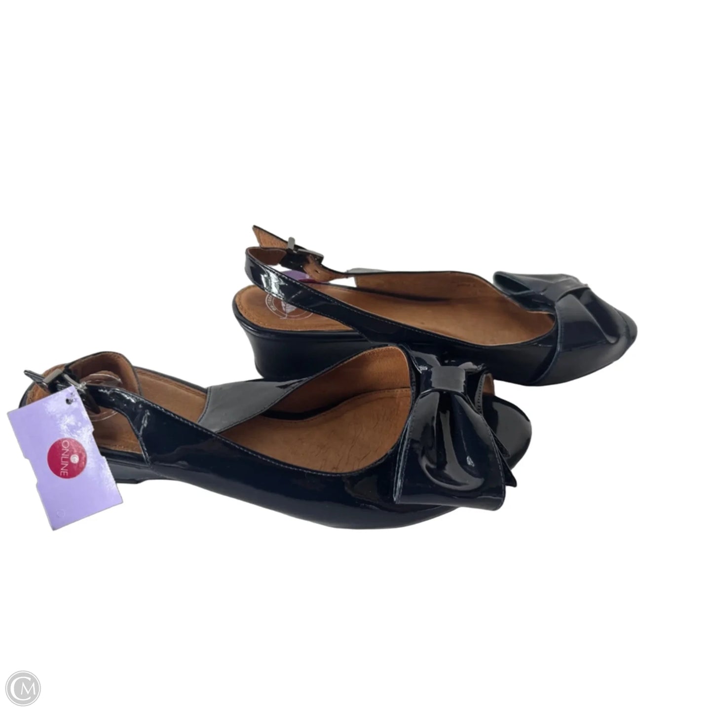 Shoes Heels Wedge By Nurture In Navy, Size: 8.5