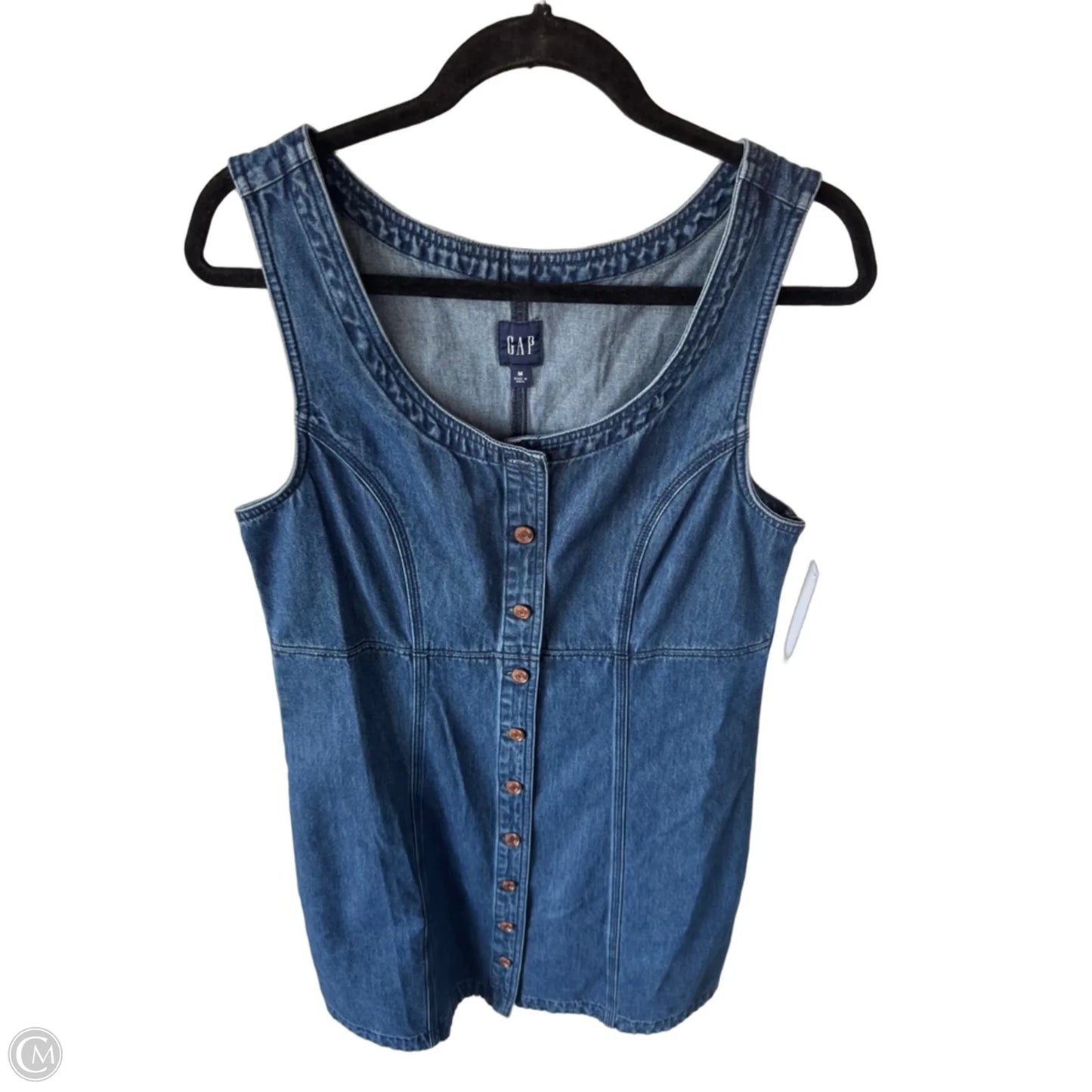 Dress Casual Short By Gap In Blue Denim, Size: M