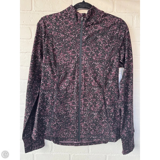 Athletic Jacket By Clothes Mentor In Black & Pink, Size: M