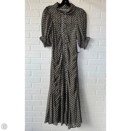Dress Casual Maxi By Anthropologie In Green & Pink, Size: M