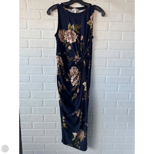 Dress Casual Midi By Nine Britton In Blue & Brown, Size: S
