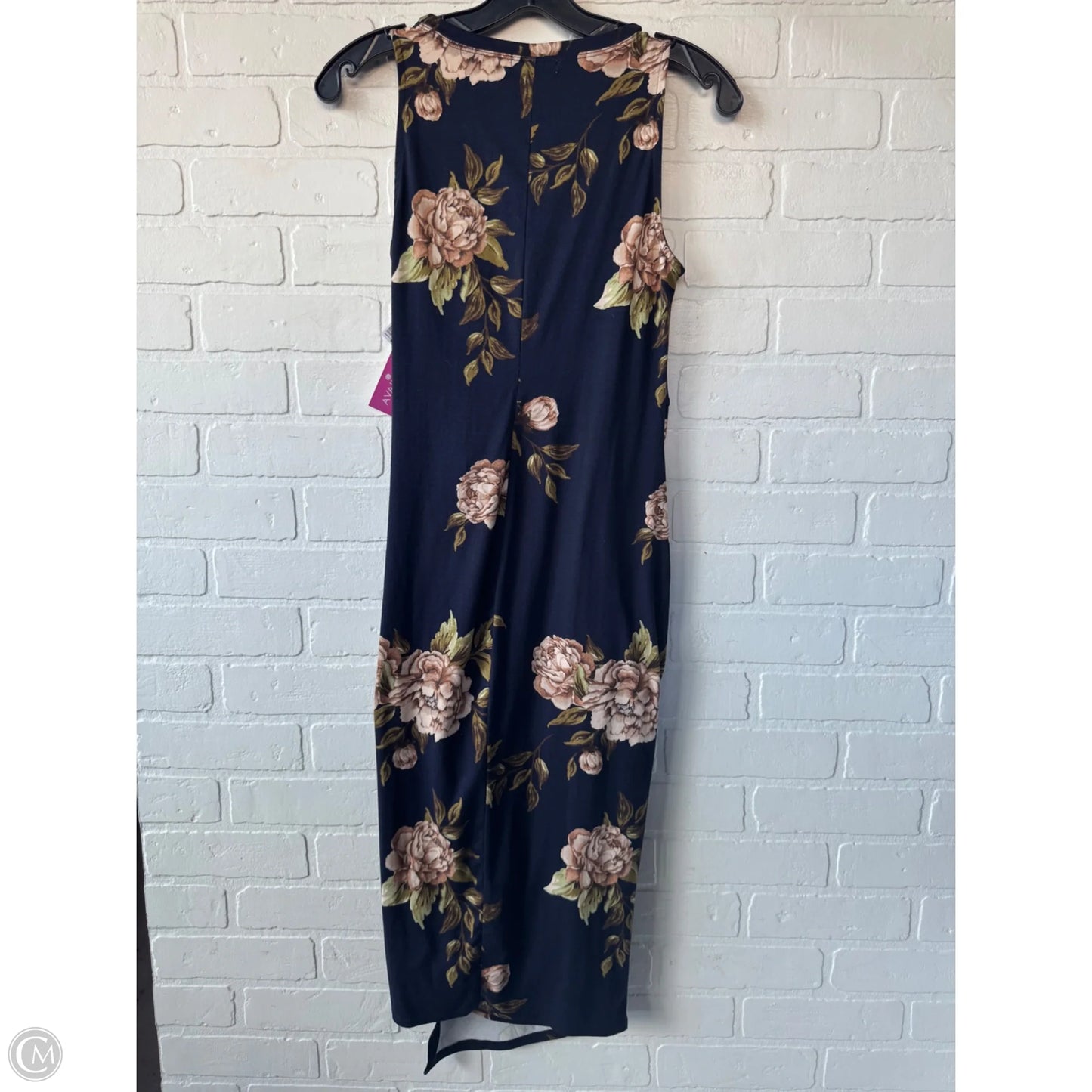 Dress Casual Midi By Nine Britton In Blue & Brown, Size: S