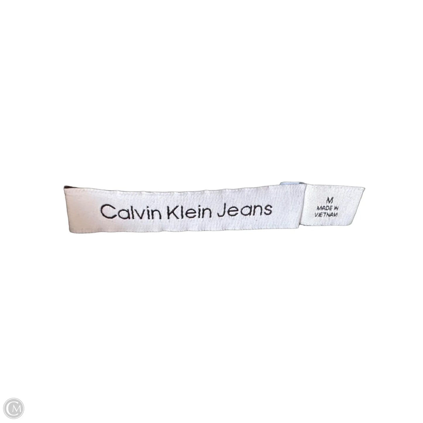 Top Long Sleeve By Calvin Klein In Green, Size: M
