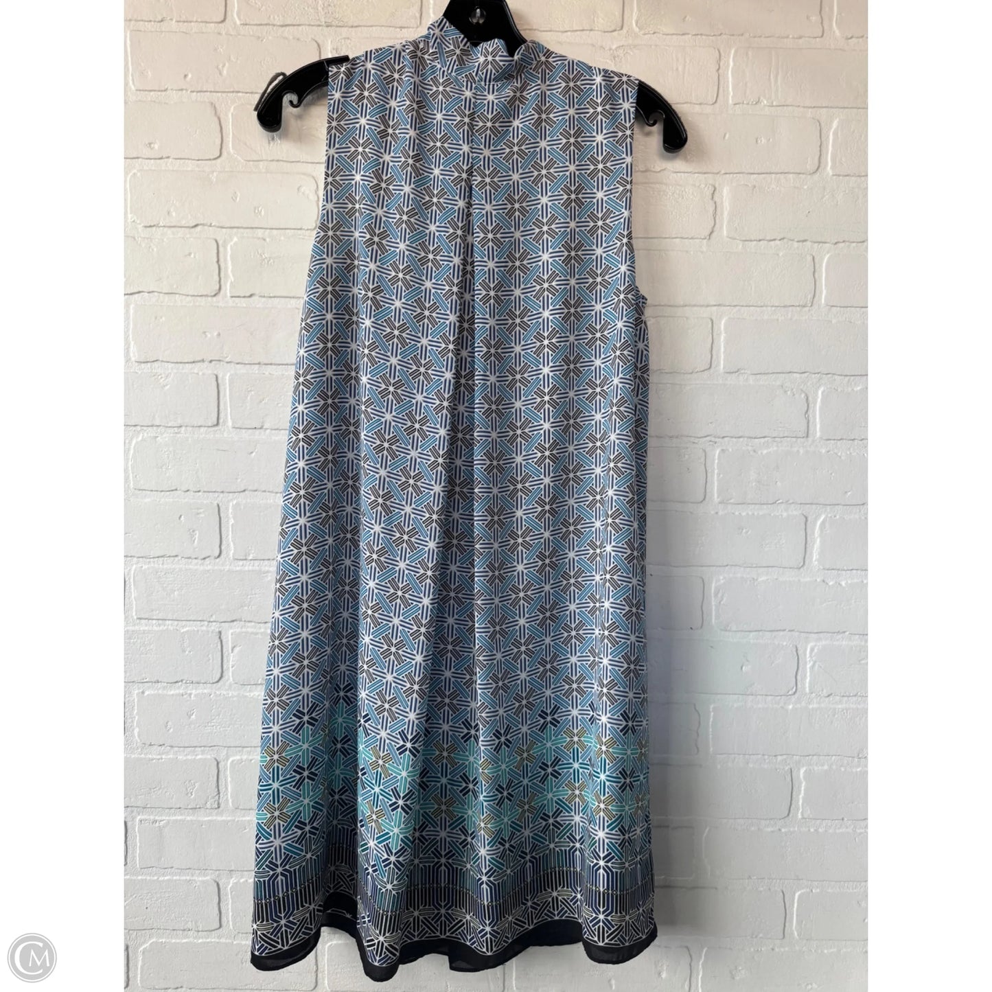 Dress Casual Short By Max Studio In Blue & White, Size: S