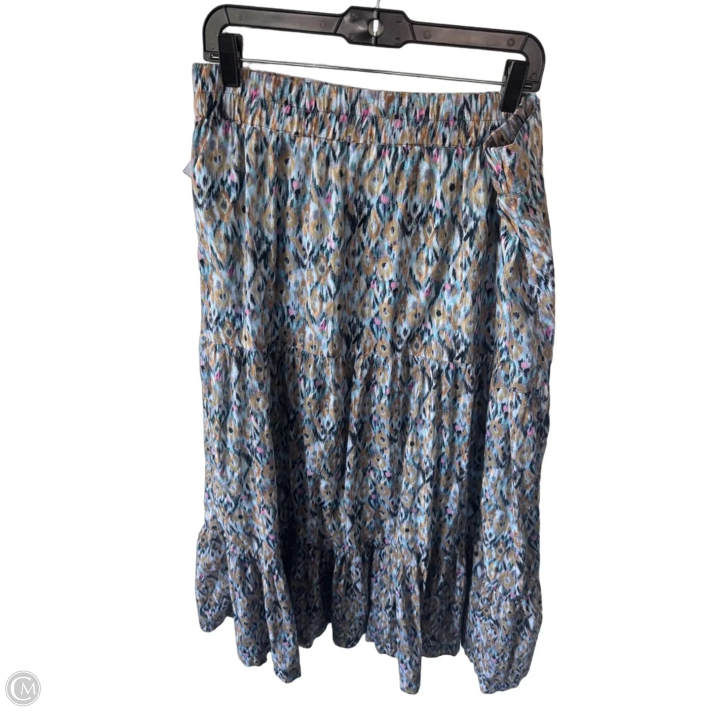 Skirt Maxi By Nic + Zoe In Blue & Tan, Size: 16