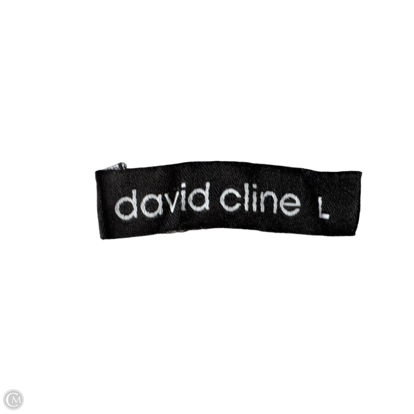 Top Long Sleeve By David Cline In Black & Cream, Size: L