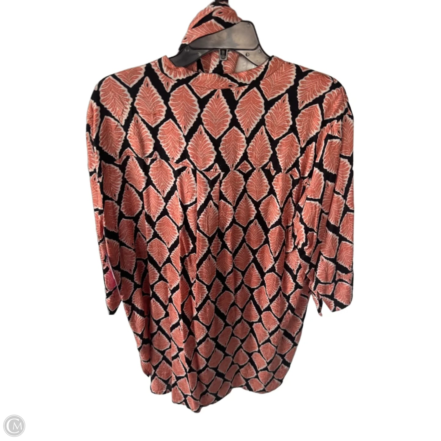 Dress Casual Short By Clothes Mentor In Black & Orange, Size: M