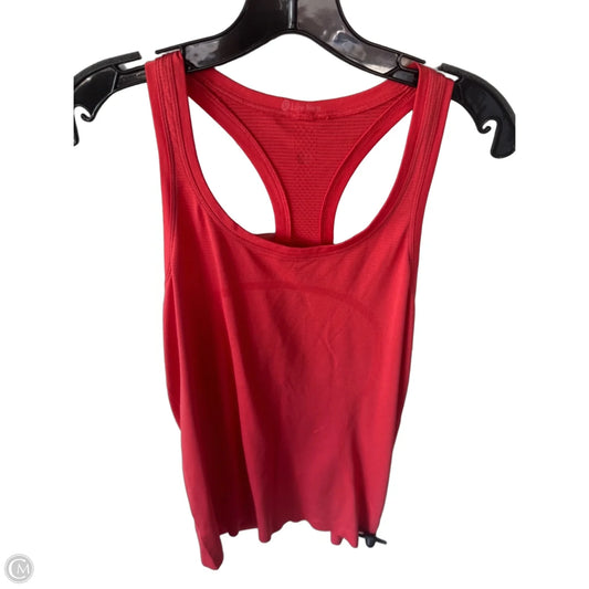 Athletic Tank Top By Lululemon In Orange, Size: M