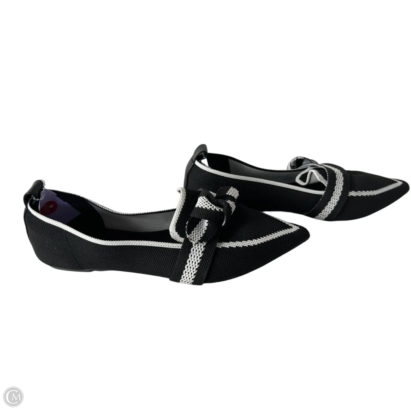 Shoes Flats By Tahari In Black & White, Size: 7.5