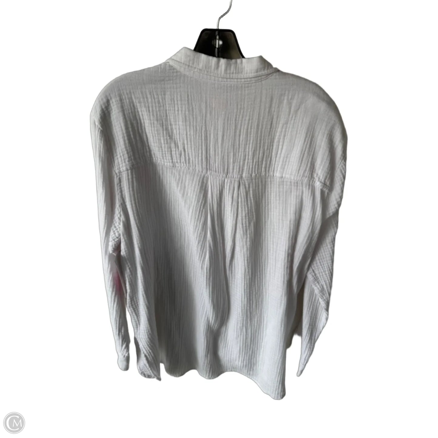 Top Long Sleeve By Philosophy In White, Size: Xl