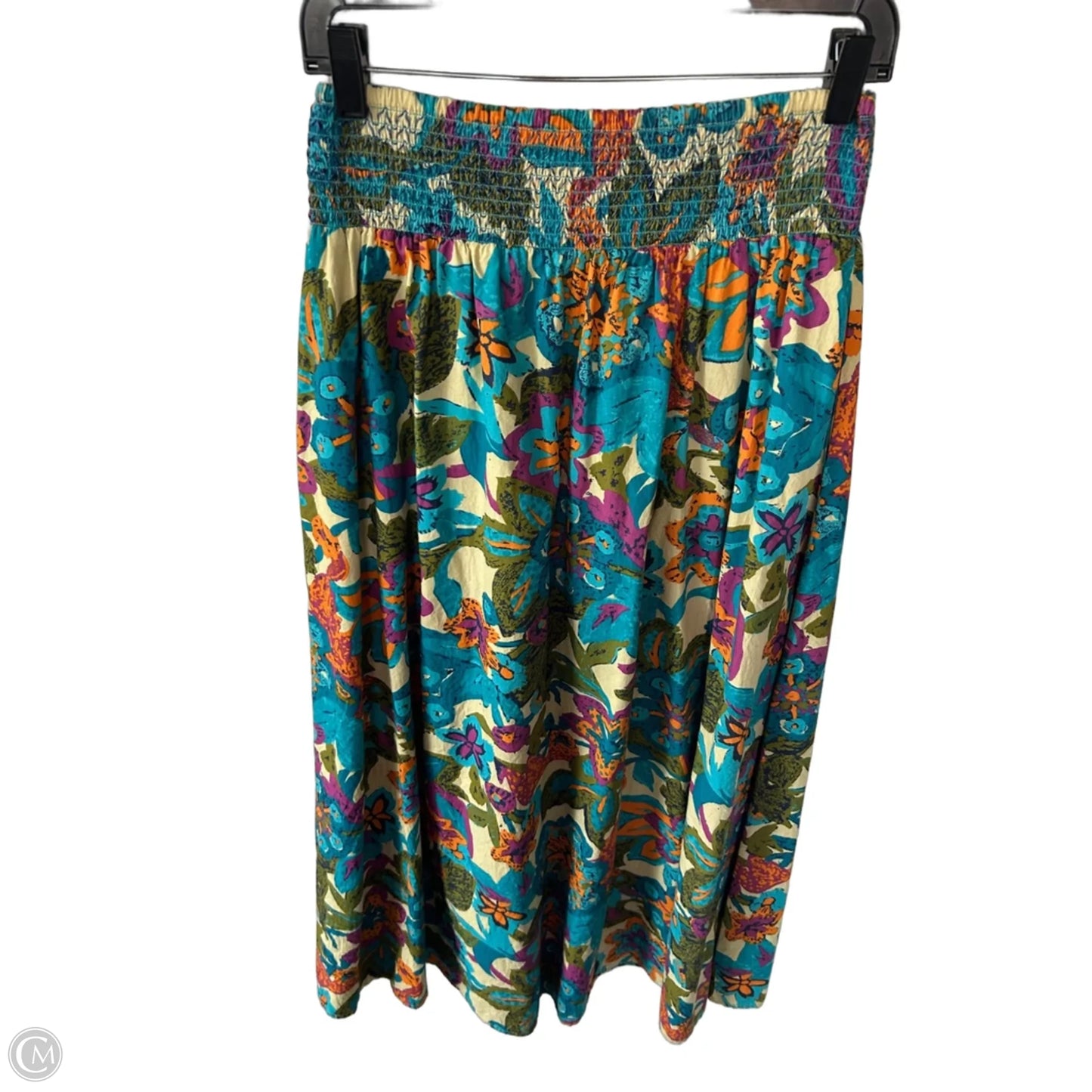 Skirt Maxi By Clothes Mentor In Blue & Cream, Size: 8