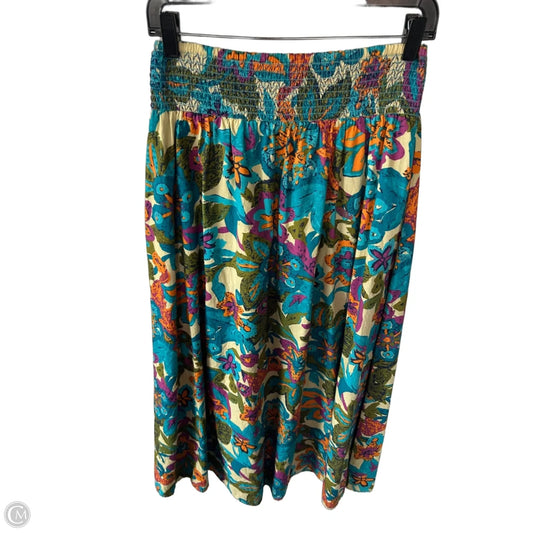 Skirt Maxi By Clothes Mentor In Blue & Cream, Size: 8