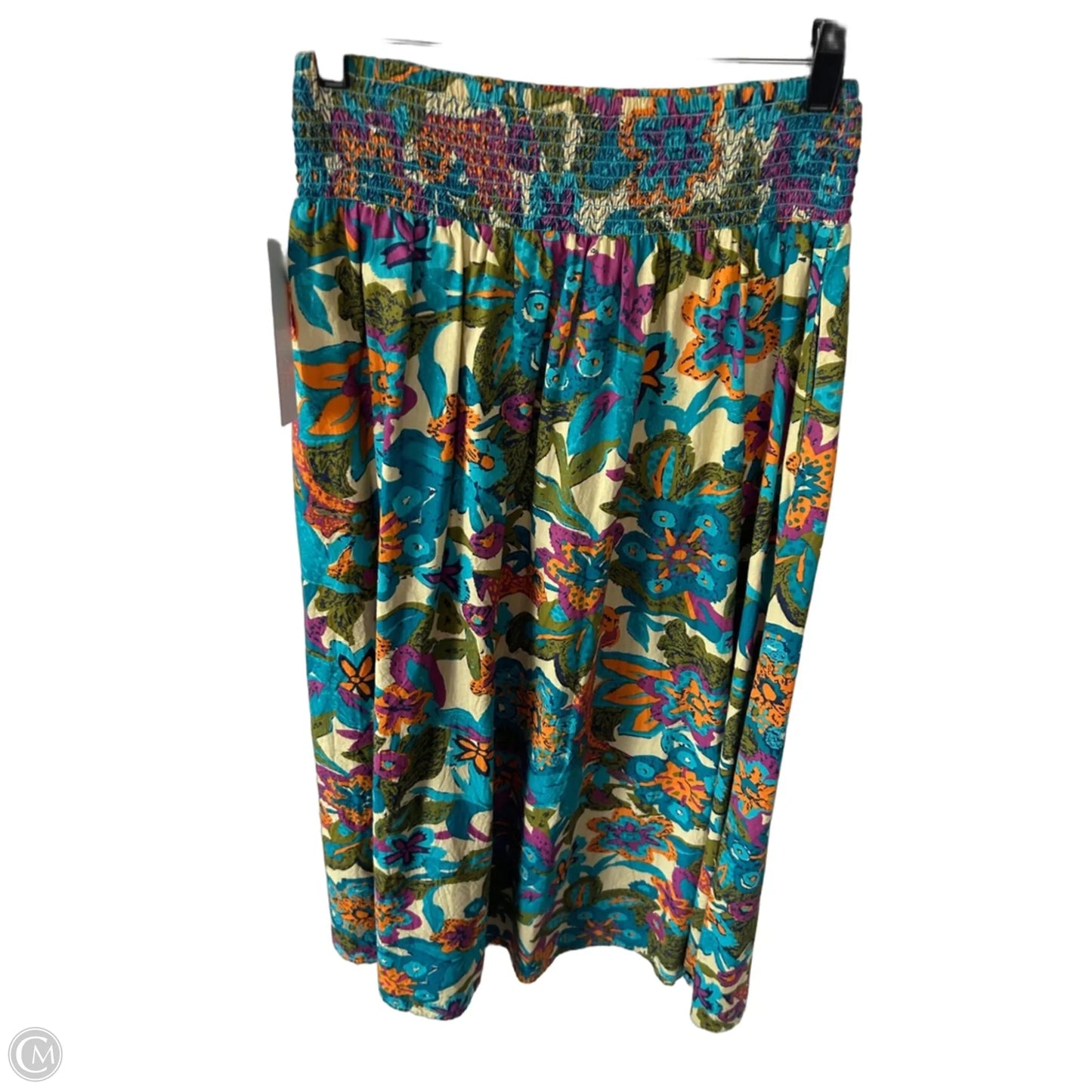 Skirt Maxi By Clothes Mentor In Blue & Cream, Size: 8