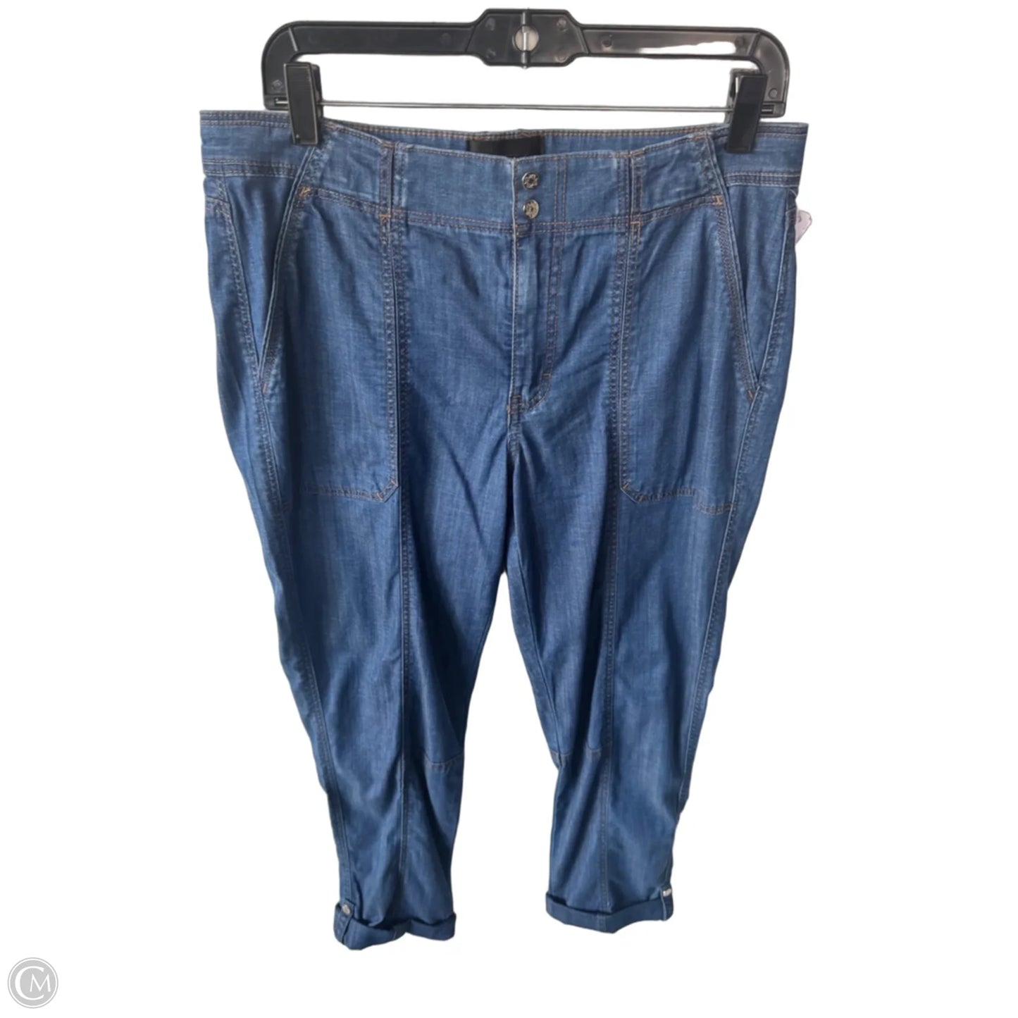 Jeans Cropped By White House Black Market In Blue Denim, Size: 10