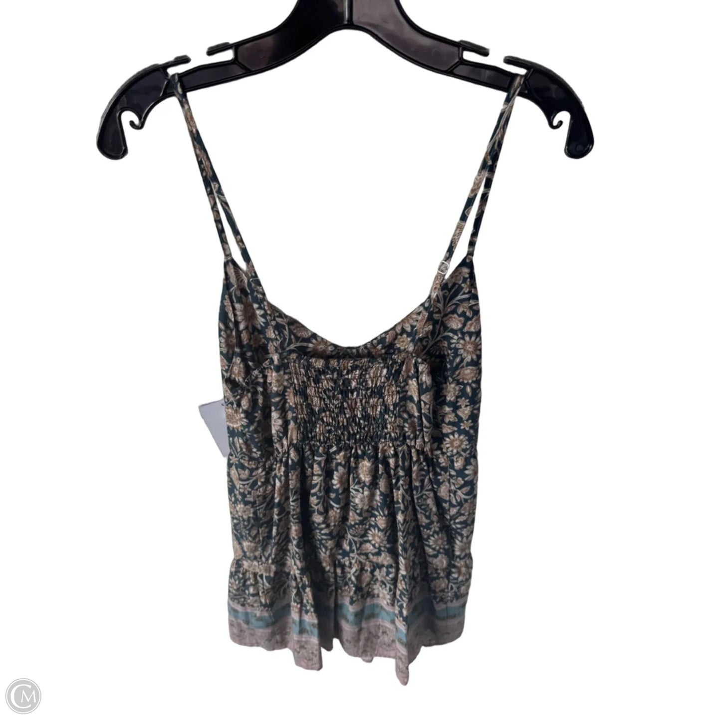 Dress Casual Short By Self Contrast In Blue & Brown, Size: S