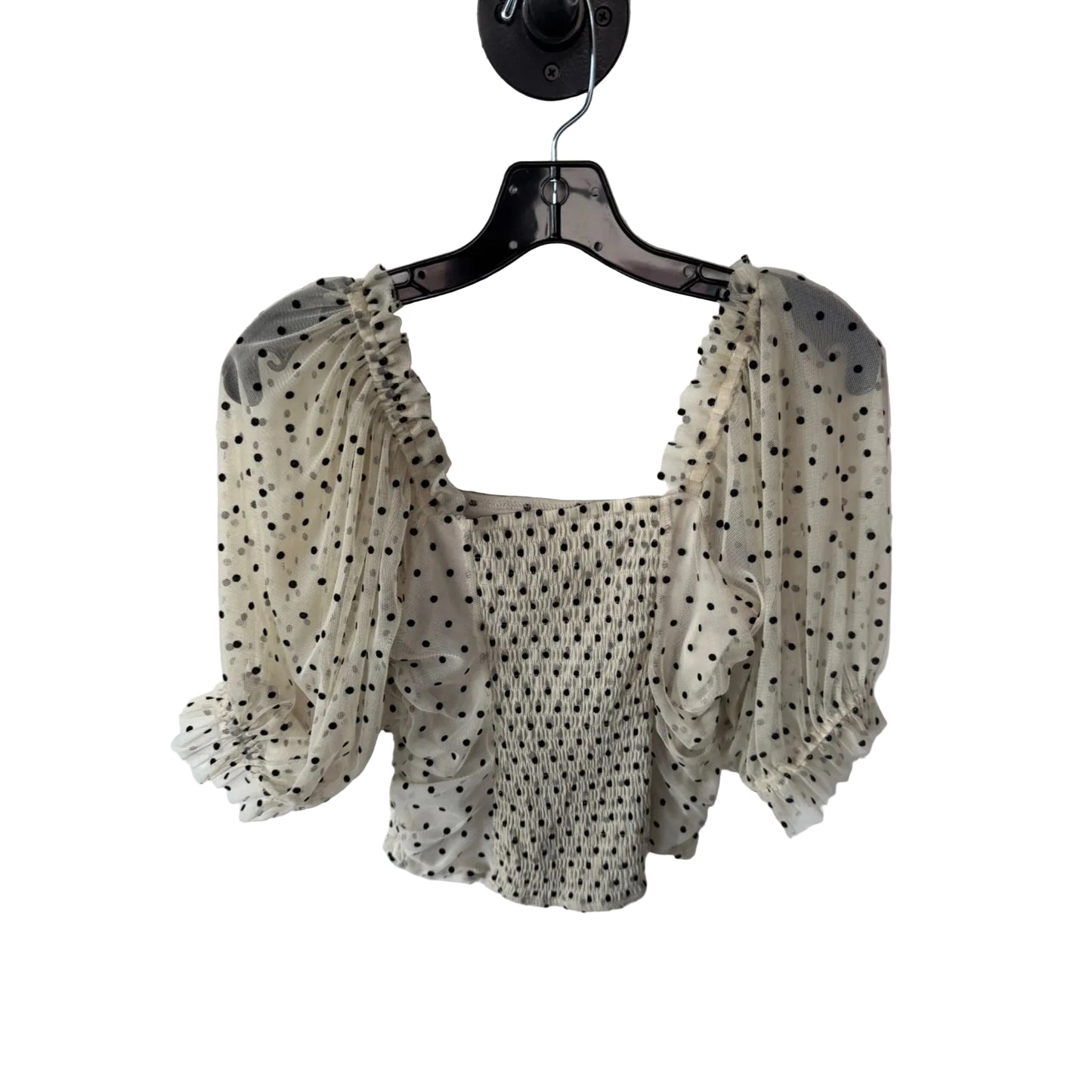 Top 3/4 Sleeve By Maeve In Black & Cream, Size: S
