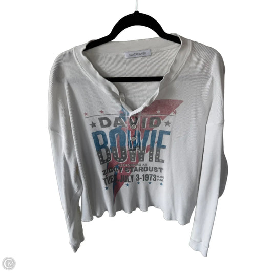 Top Long Sleeve Basic By Daydreamer In Blue & Red & White, Size: L