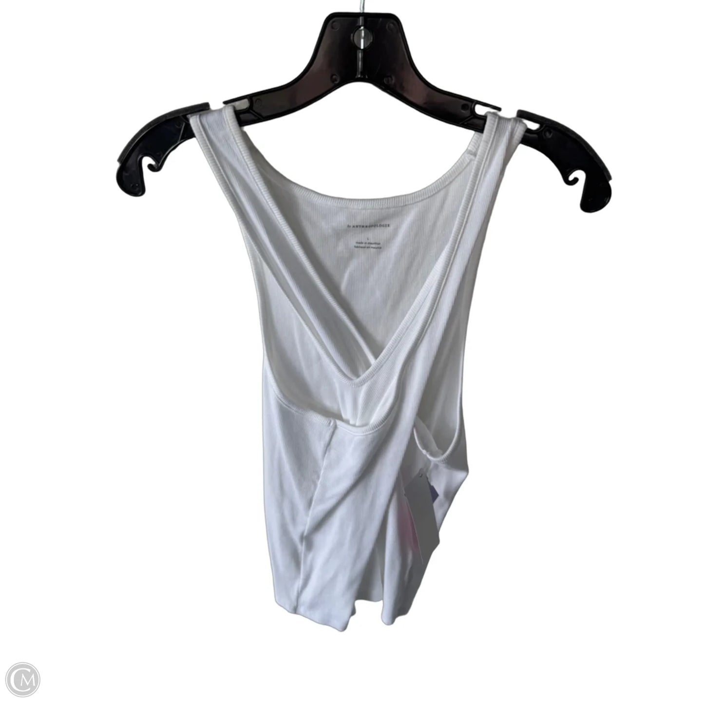 Top Sleeveless Basic By Anthropologie In White, Size: L