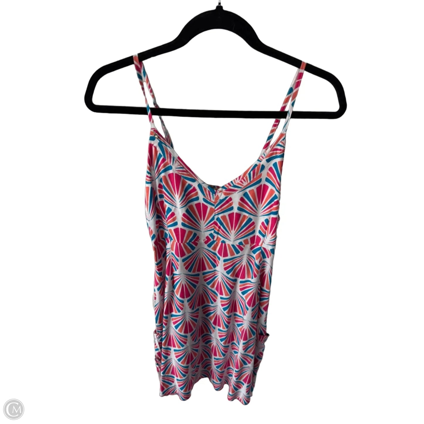 Dress Casual Short By Clothes Mentor In Pink & White, Size: S