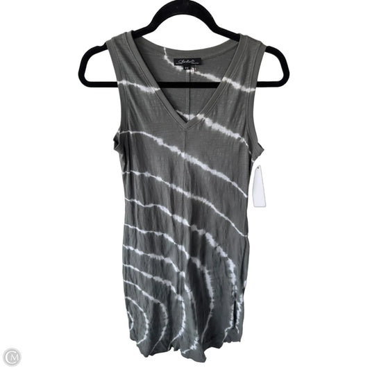 Dress Casual Midi By Charlie B In Grey & White, Size: S