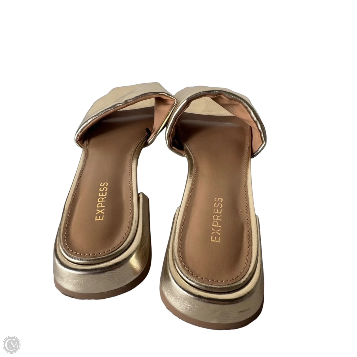 Sandals Flats By Express In Gold, Size: 8