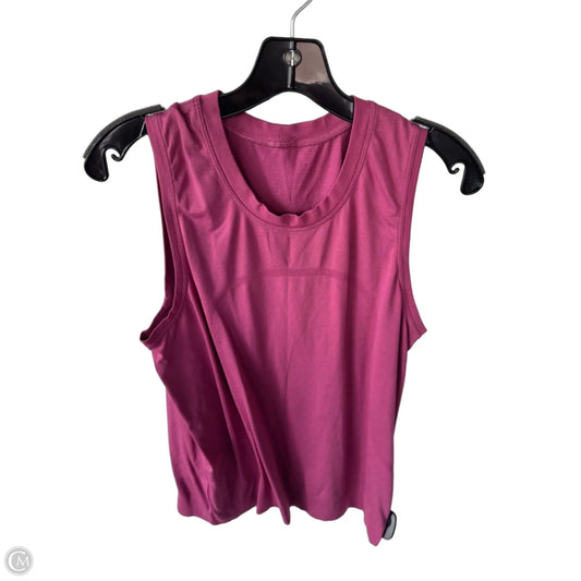 Athletic Tank Top By Lululemon In Pink, Size: M