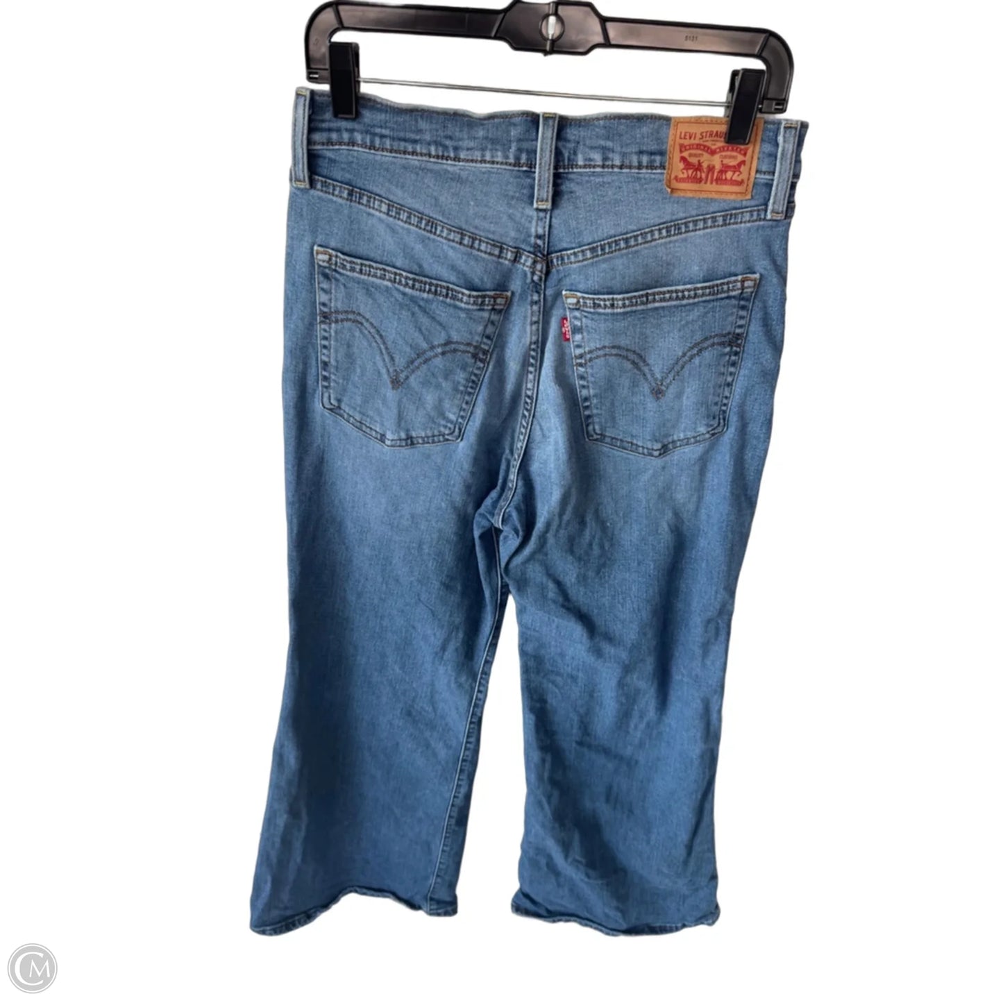Jeans Flared By Levis In Blue Denim, Size: 10