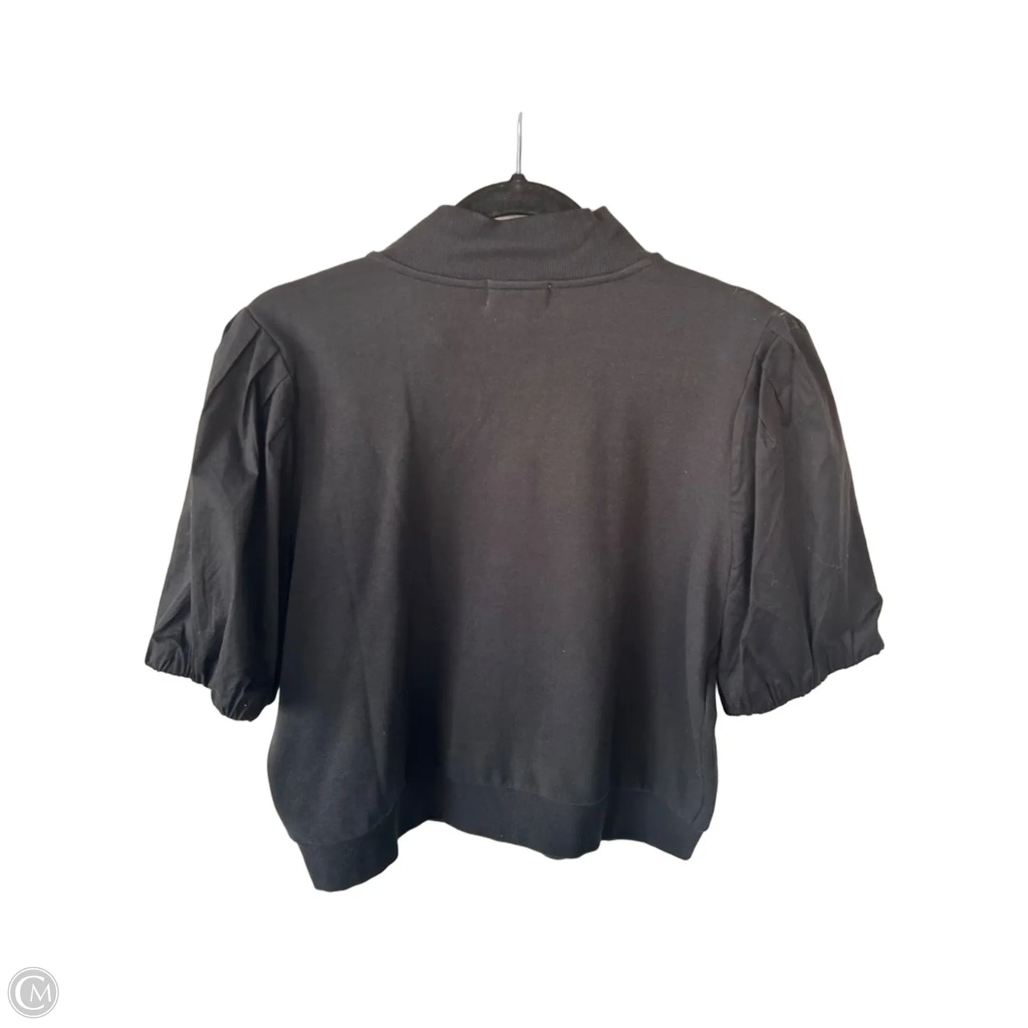Top Short Sleeve By Evereve In Black, Size: L