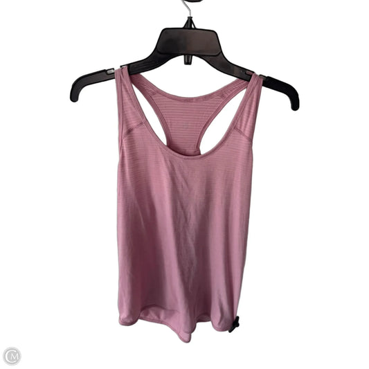 Athletic Tank Top By Lululemon In Pink, Size: M