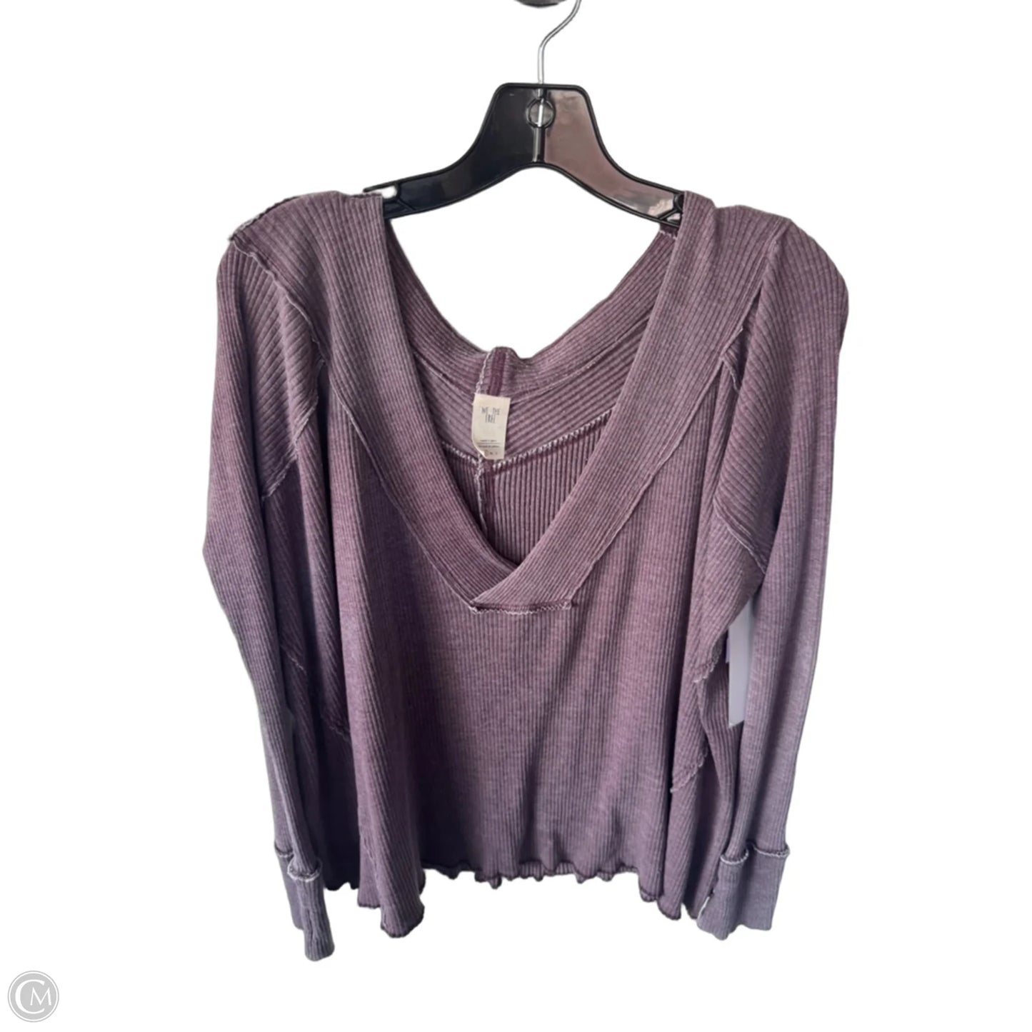 Top Long Sleeve By We The Free In Purple, Size: S