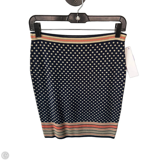 Skirt Midi By Sparrow In Blue & Cream, Size: 0