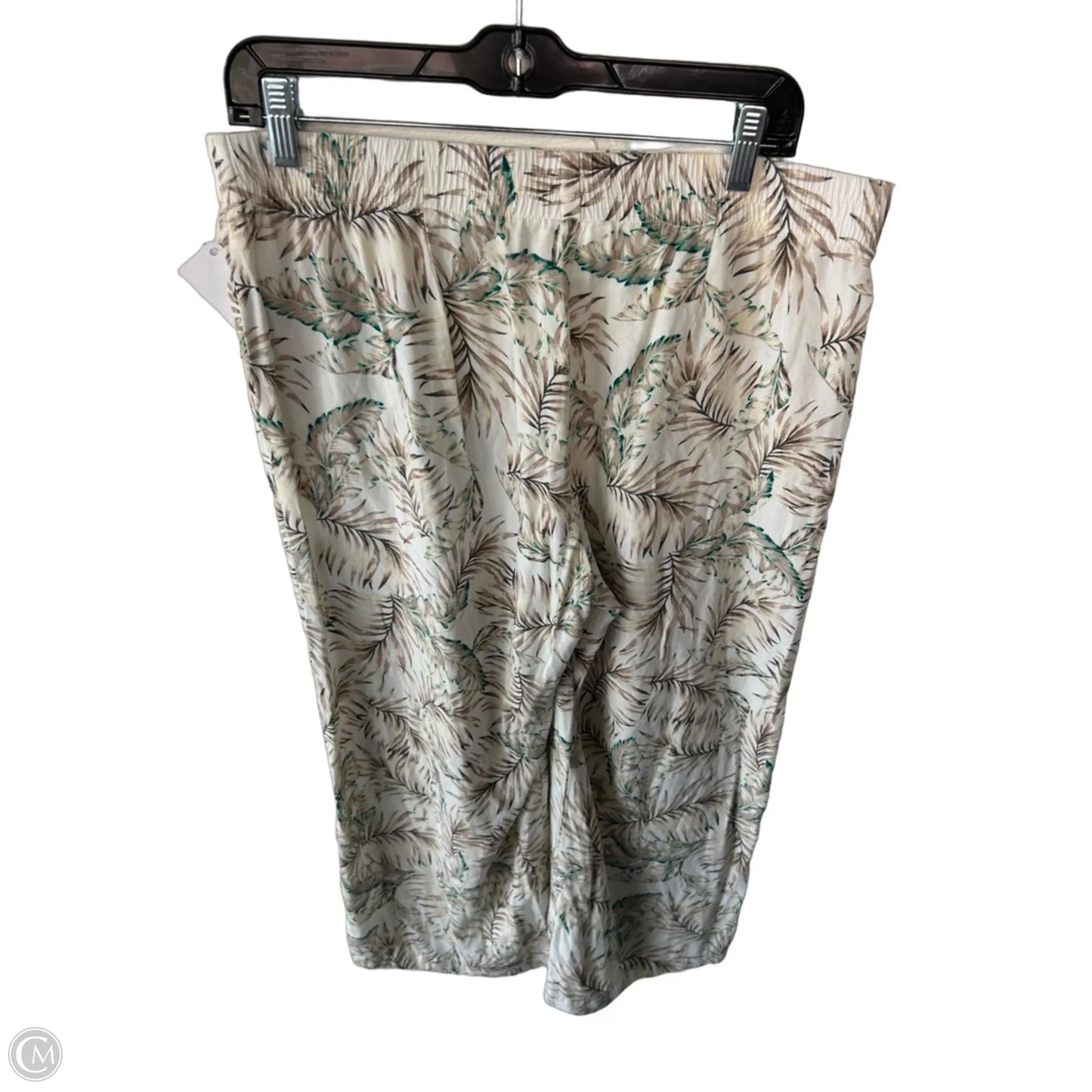 Pants Wide Leg By J. Jill In Brown & Cream, Size: 8